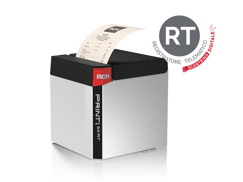 RCH Print! 3.0 RT Stampante Fiscale Telematica – Solo Stampante, Messa in Servizio e Bollino Inclusi