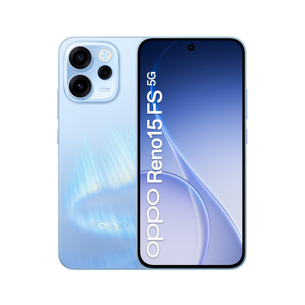 OPPO Reno 15FS 8+512GB 6.57" 5G Aurora Blue ITA - Reno 15FS Blu