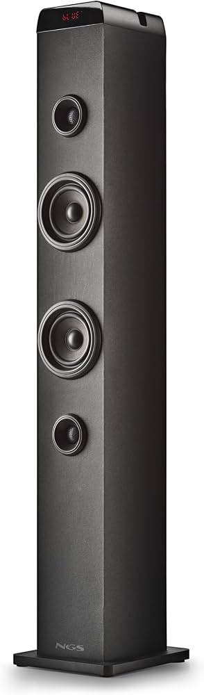 NGS Speaker Torre Sky Charm Pro BT USB RadioFM AUX 50W – Nero