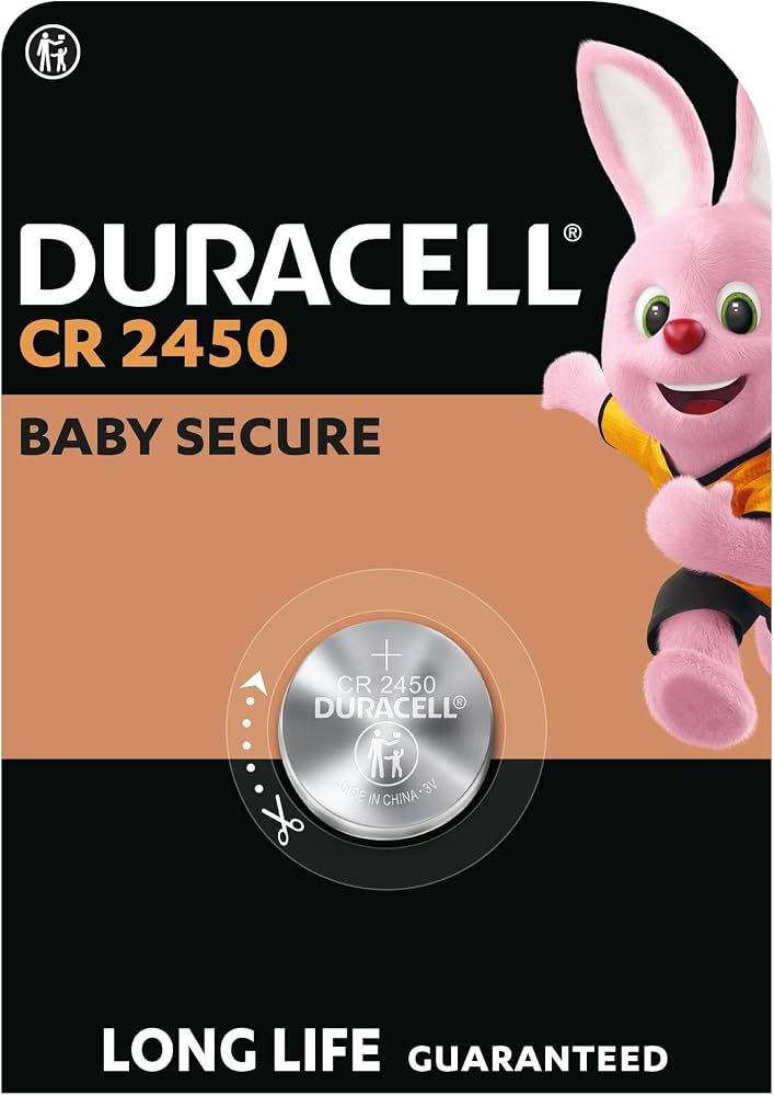 Duracell DL2450 Batteria al Litio 3V – Per Orologi Sportivi e Dispositivi Compatti