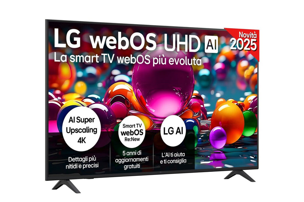LG 65" LED 65UQ751C0LK 4K UHD AI SmartTV Black EU – Maxi Schermo con Intelligenza Artificiale