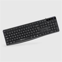 Techmade Tastiera USB TMK002 Nera – Tastiera Slim Silenziosa per Ufficio e Casa
