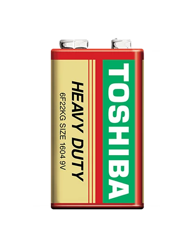 Toshiba Heavy Duty 9V Batteria Zinco-Carbone – Per Telecomandi a Distanza e Rilevatori