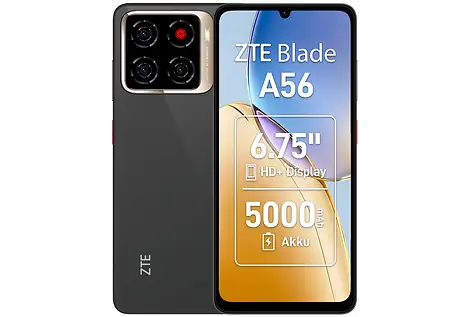 ZTE Blade A56 4+128GB 6.75" 4G Celestial Black EU - Compatto e Veloce