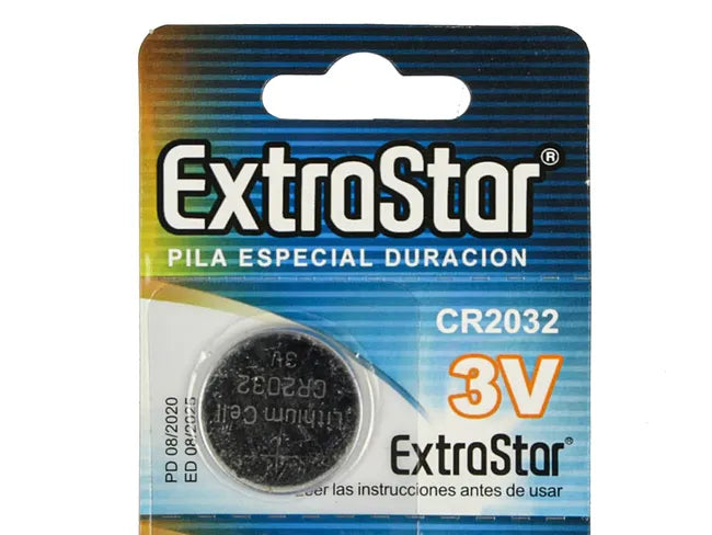 Extrastar Batterie a Bottone CR2032 3V 5 Pezzi – Litio Economico per Ogni Dispositivo
