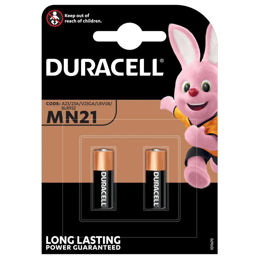 Duracell MN21 Batteria Alcalina 12V – Per Telecomandi e Dispositivi a Lunghissima Portata