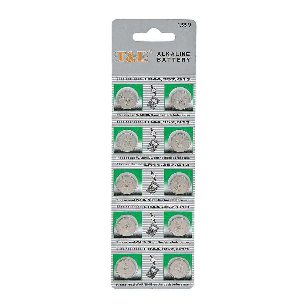 T&E Batterie Bottone AG5 LR754 393 10 Pezzi – Per Orologi e Dispositivi di Precisione