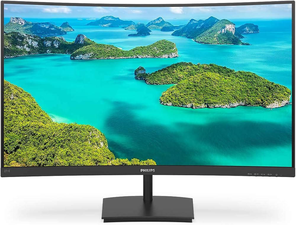Monitor Philips 24" E Line 241E1SCA/00 Full HD Curvo