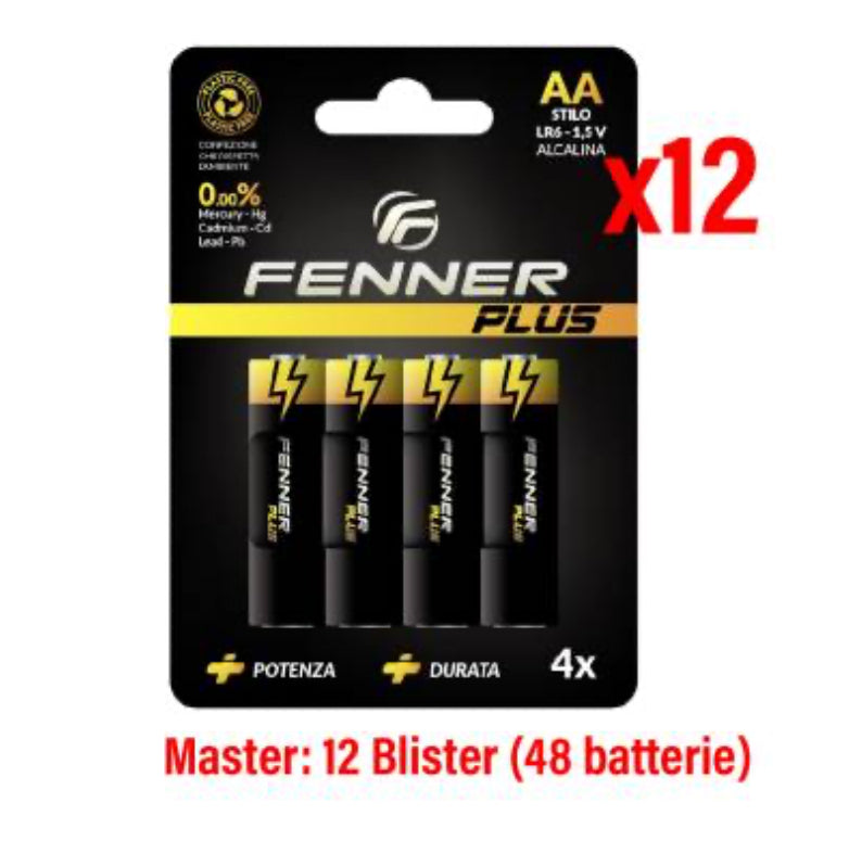 Fenner Batterie Stilo AA Alcalina FN-LR6 Inner 12Cnf/4pz - AA Mega Pack