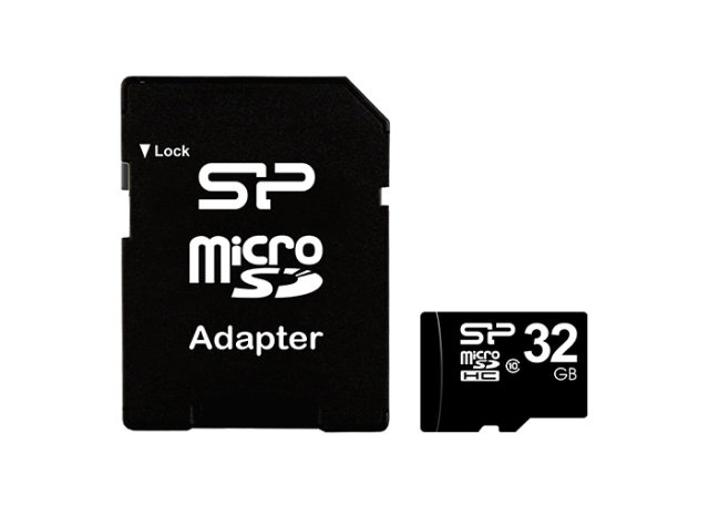 Silicon Power microSDHC 32GB Class 10 con Adattatore – Velocità 40MB/s per Video Fluidi