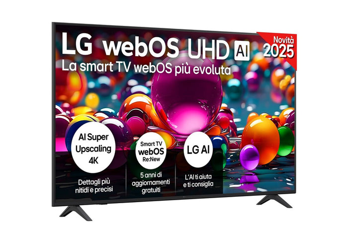 LG 65" LED 65UQ751C0LK 4K UHD AI SmartTV Black EU – Maxi Schermo con Intelligenza Artificiale