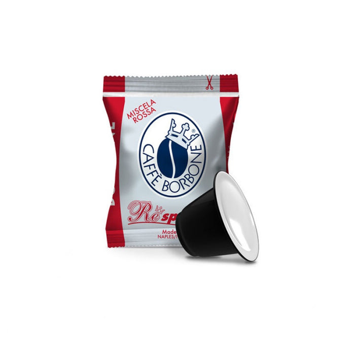 Borbone Respresso Capsule Compatibili Nespresso Miscela Rossa 50pz – Intenso e Carattere