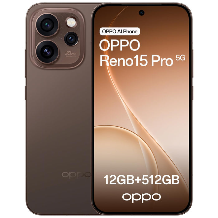 OPPO Reno 15 Pro 12+512GB 6.32" 5G Dusk Black ITA - Reno Pro Top