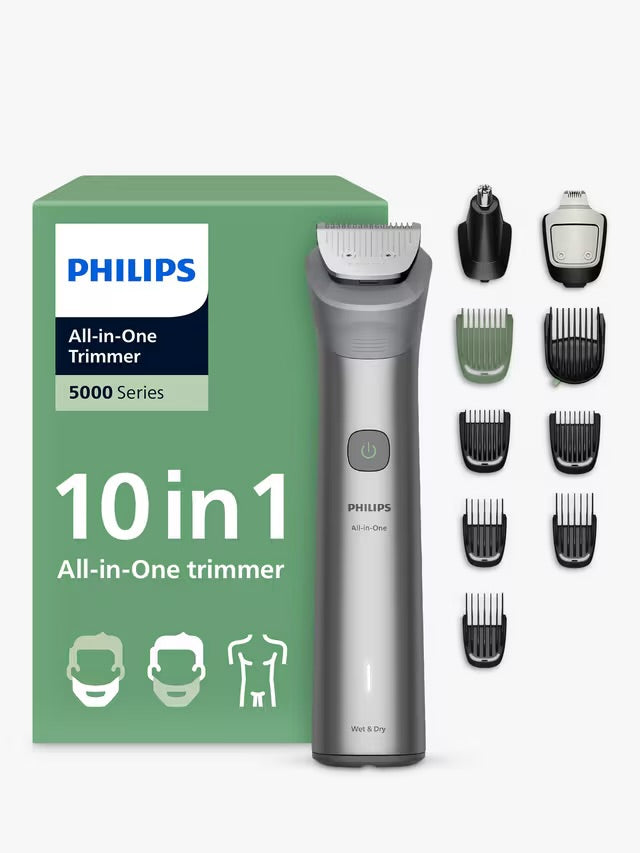 Philips Rasoio Regolabarba All-in-One Trimmer 5000 MG5921/15 –10 in 1