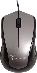 Techmade Mouse Ottico Office TM-XJ15 Grigio – Mouse Cablato Affidabile
