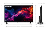 Sharp TV LED 32" 32GF2265E HD Smart Google TV WiFi Bluetooth DVB-T2 Nero
