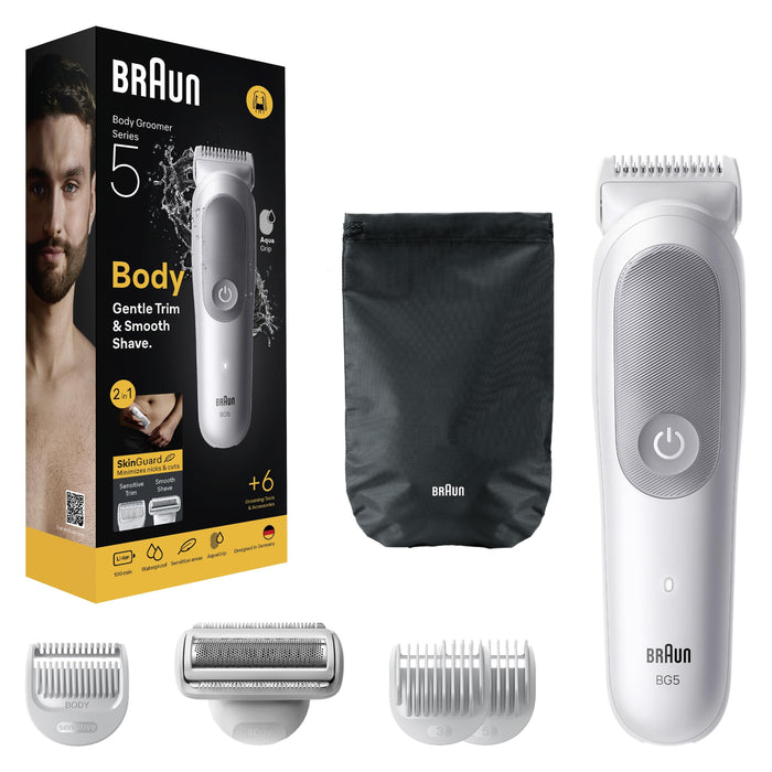 Braun Regolabarba Body Groomer Uomo BG 5550 – Cura del Corpo Completa