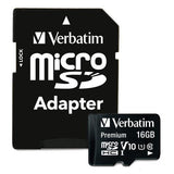 Verbatim Premium microSDHC 16GB Class 10 UHS-I con Adattatore – Scheda Memoria Affidabile
