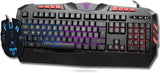 Techmade Kit Tastiera Gaming + Mouse TMKM002 Black – Combo Gaming con Filo