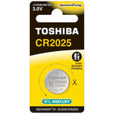Toshiba CR2025 Batteria al Litio 3V – Per Auto, Telecomandi e Dispositivi CMOS