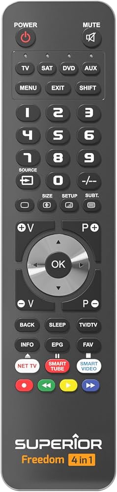 Superior Telecomando Universale Freedom Micro-USB 4 – Ricaricabile USB