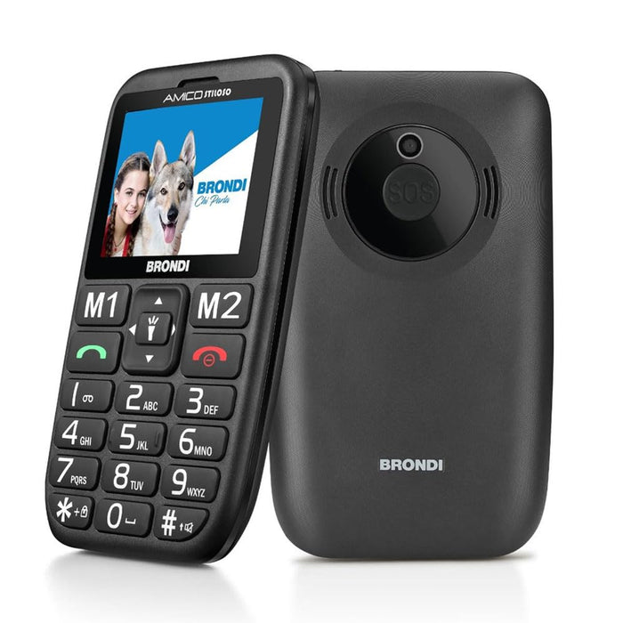 Brondi Amico Stiloso Black ITA - Cellulare Stiloso e Compatto