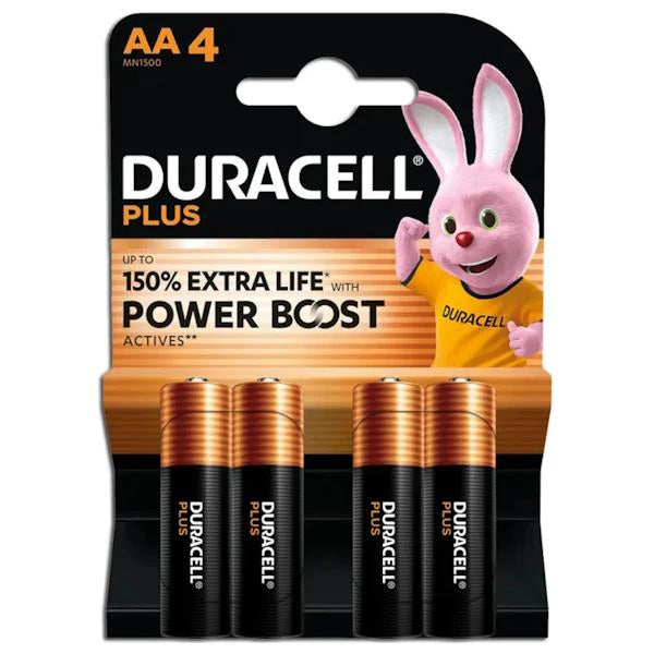 Duracell Batterie Stilo AA Plus Power Boost MN1500 1Cnf/4pz - AA Potenti