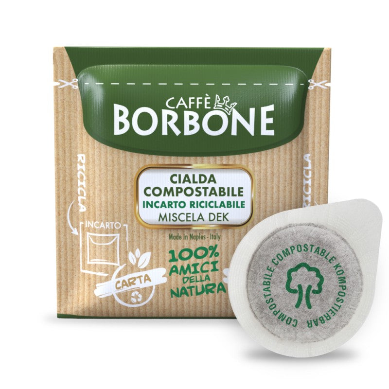 Borbone Box 150 Cialde ESE 44mm Miscela Dek – Caffè Decaffeinato Senza Compromessi
