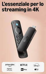 Amazon Fire TV Stick 4K con Telecomando Vocale – Streaming Ultra HD
