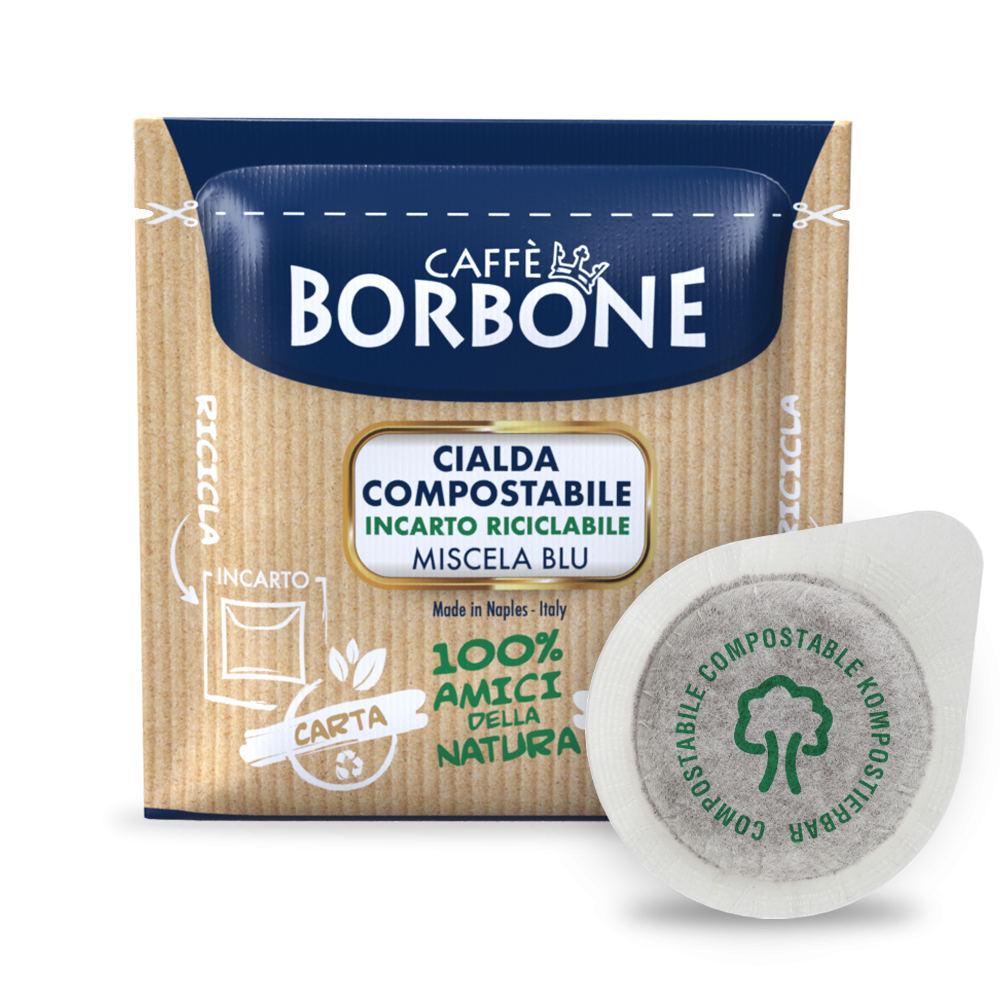 Borbone Box 150 Cialde ESE 44mm Miscela Blu – Caffè Corposo dal Gusto Ricco