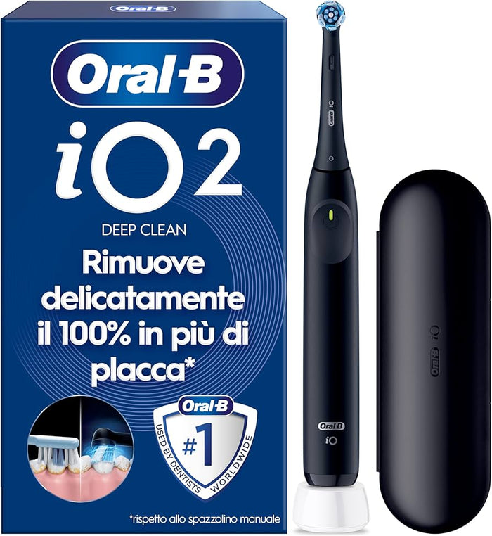 Oral-B Spazzolino Elettrico iO2 Black – Pulizia Professionale