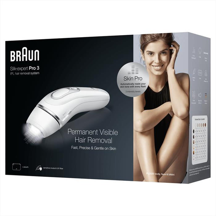 Braun Epilatore Luce Pulsata Silk-Expert Pro 3 PL3020 – Depilazione Duratura a Casa