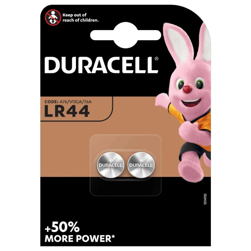 Duracell LR44 Batterie Bottone Alcaline 2 Pezzi – Per Giocattoli e Strumenti
