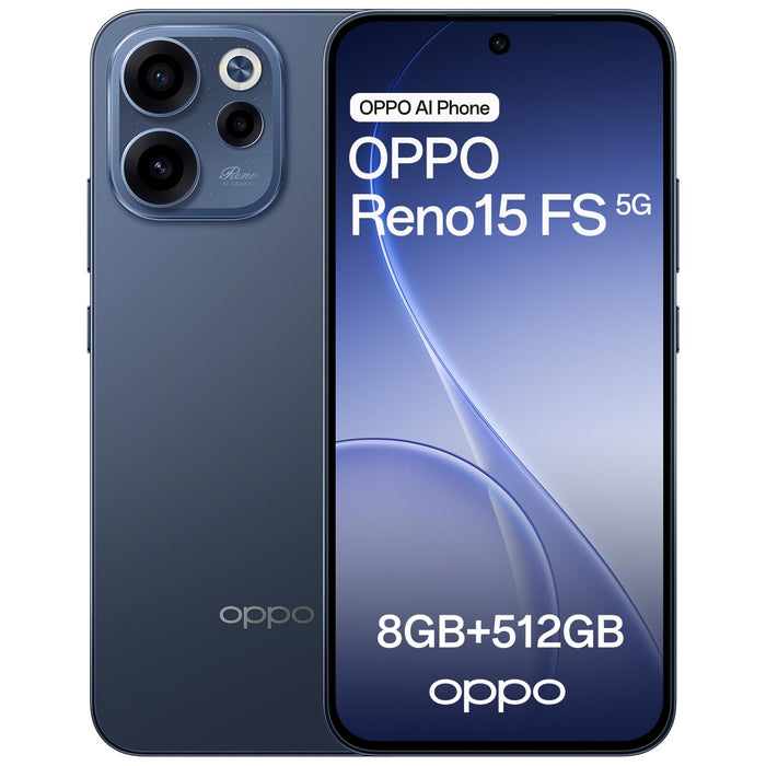 OPPO Reno 15FS 8+512GB 6.57" 5G Twilight Black ITA - Reno 15FS Nero
