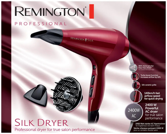 Remington Asciugacapelli ACAC9095 Silk Driver Ion 2400W – Phon Professionale Ioni