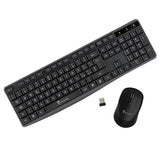 Techmade Kit Tastiera + Mouse Wireless TMKM001 Black – Combo Senza Fili