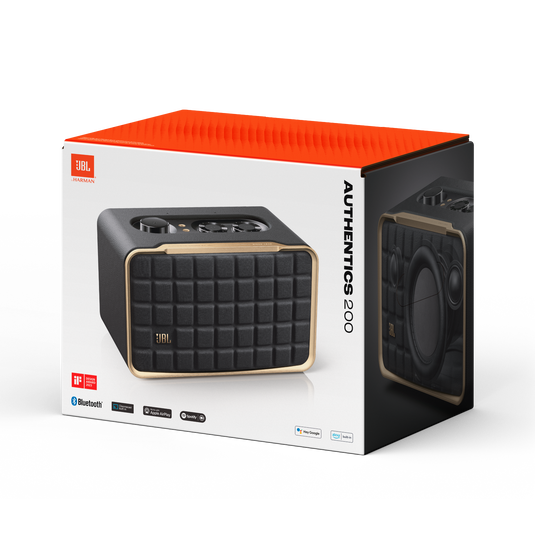 JBL Authentics 200 Speaker Bluetooth 90W – Design Retrò con WiFi e Assistenti Vocali