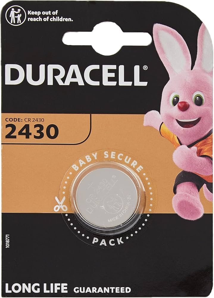 Duracell CR2430 Batteria al Litio 3V – Per Telecomandi Auto e Dispositivi Speciali