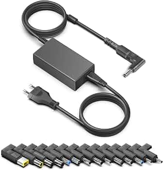 Techmade Alimentatore Universale per Notebook 65W – Caricatore Multi-marca