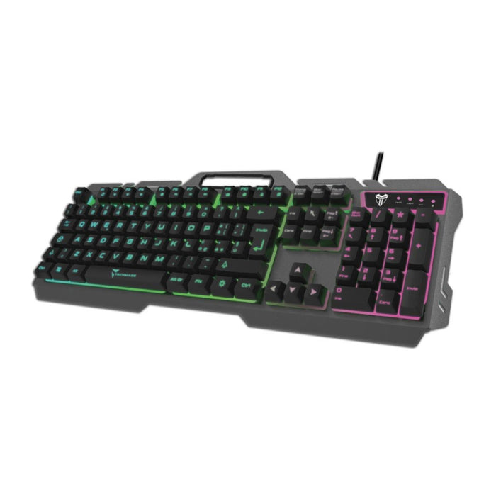 Techmade Tastiera Gaming Meccanica RGB Black – Switch Meccanici e Retroilluminazione