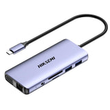 Hiksemi Hub USB-C 11 in 1 – HDMI 4K, VGA, SD, Micro SD, USB 3.0 e Ethernet