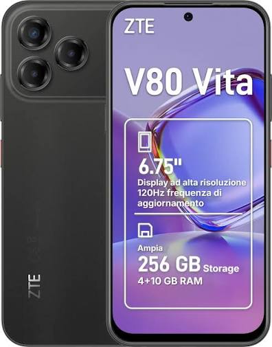 ZTE Blade V80 Vita 4+256GB 6.75" 4G Black ITA - Storage Generoso